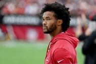 Kyler Murray on the sidelines vs the New York Giants